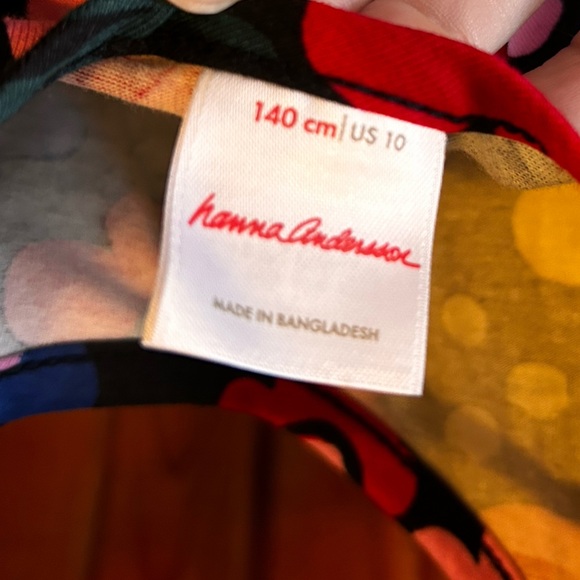 HANNA ANDERSSON CELEBRATION SUPER SOFT SKATER TWIRL DRESS BLACK 140 10 - Picture 5 of 7